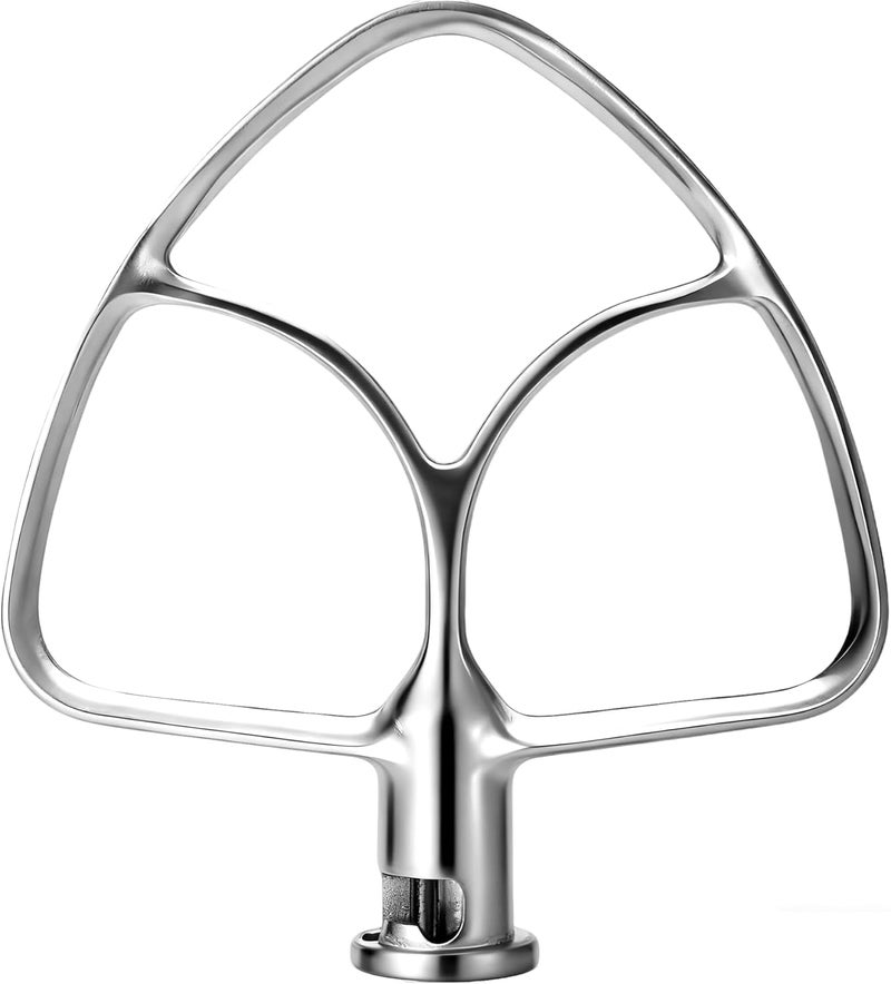 CHUDODO Flat Beater for KitchenAid 4.5qt-5qt Tilt-Head Stand Mixer,Stainless Steel Paddle Attachments Fits for K45SS, KSM75, KSM90, KSM110, KSM125, KSM150, Dishwasher Safe, Heavy Duty, No Residue - Image 1